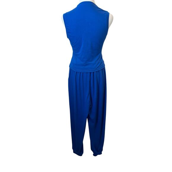 THREE PIECE LOUNGE SET FOR WOMEN ROYAL BLUE SIZE S - Picture 7 of 16